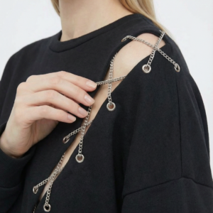 Sweatshirt with lacing detail