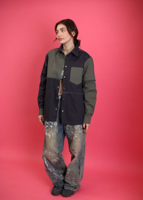 Denim Patchwork shirt